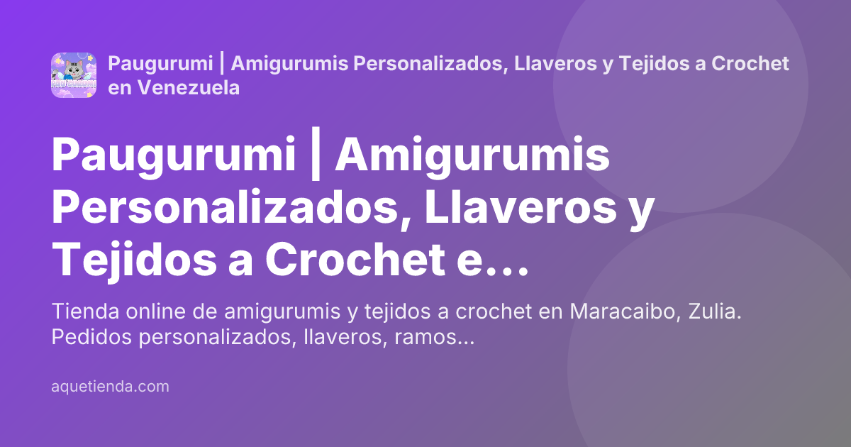 Tienda Paugurumi